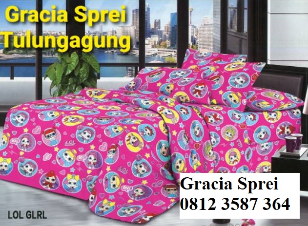 <p>Sprei Disperse LOL Gril dengan ukuran yang leng